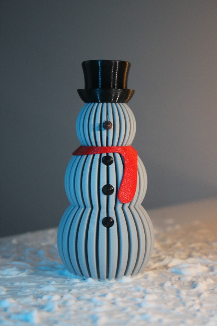3D Baskı Mini Kardan Adam (PLA+ Filament)