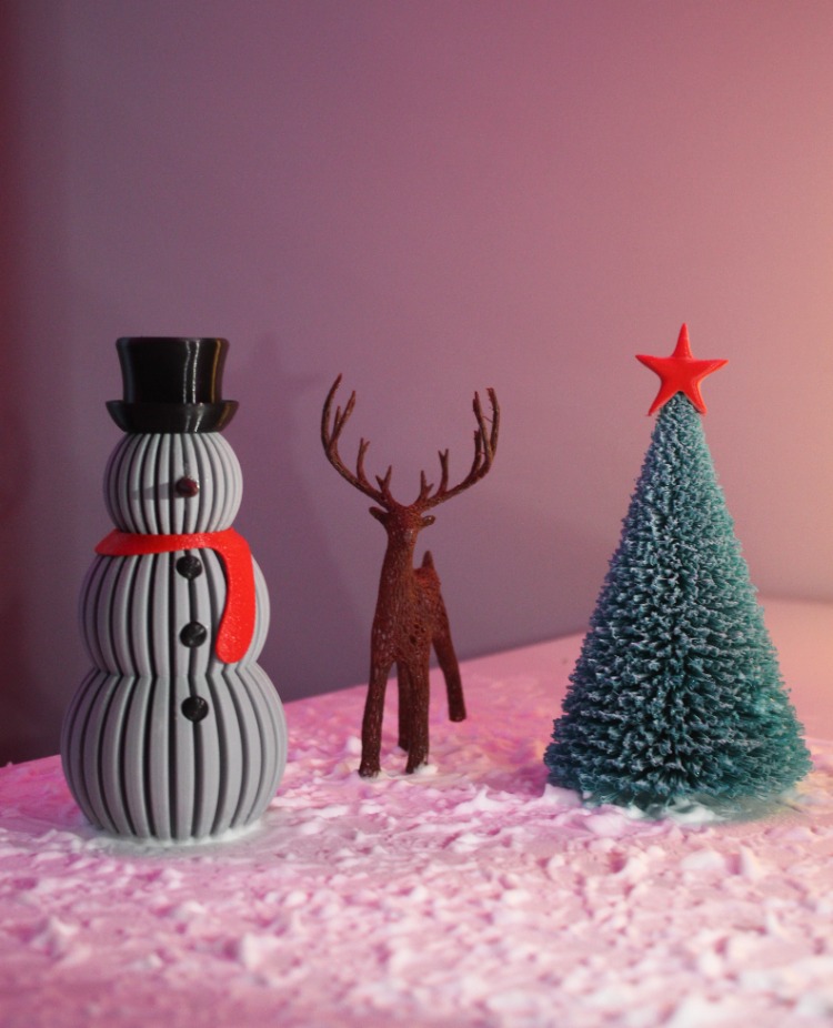 3D Baskı Mini Kardan Adam (PLA+ Filament)