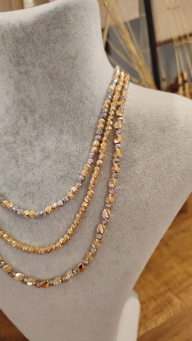 1.siradaki iki renkli dorika kolye