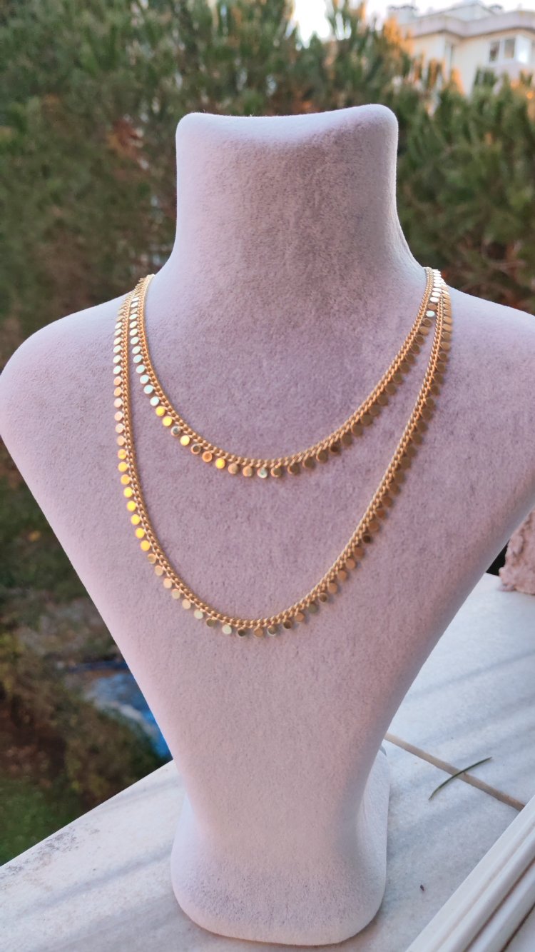 14k vip pul kolye