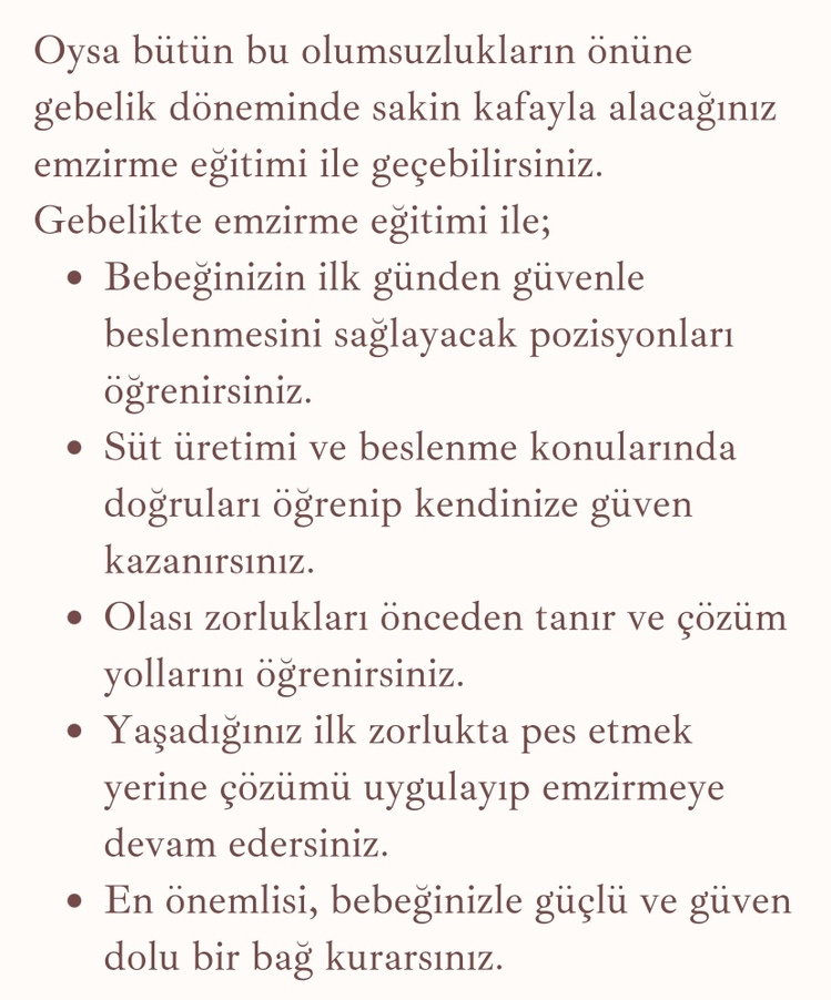 Gebelik Dönemi Emzirme Eğitimi