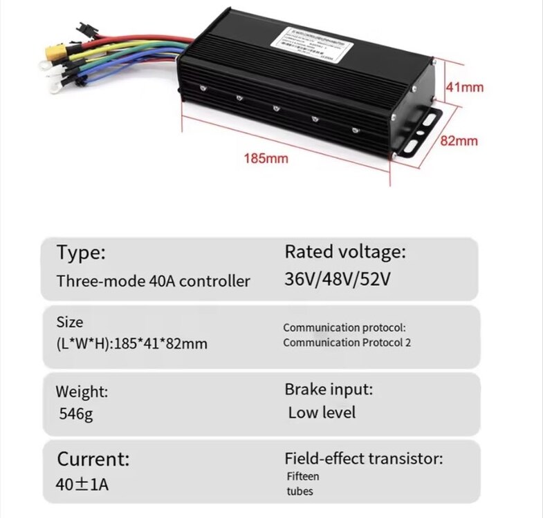 36V 48V 52V 40Amper Beyin KONTROLCÜ 1500Watt 2000Watt Elektrikli Bisiklet