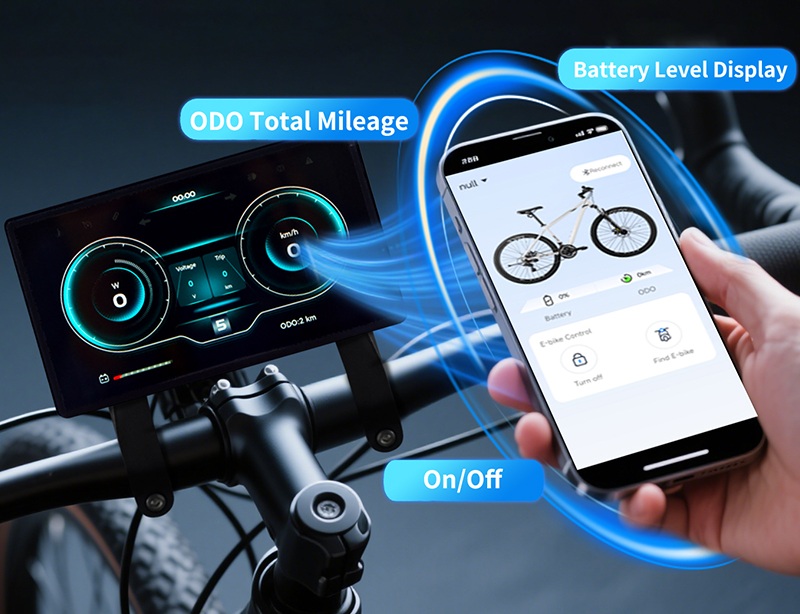 Elektrikli Bisiklet BLUETOOTH EKRAN E-Bike RKS KUBA APE RYDER X8 Car BT Ekran Yansıtma