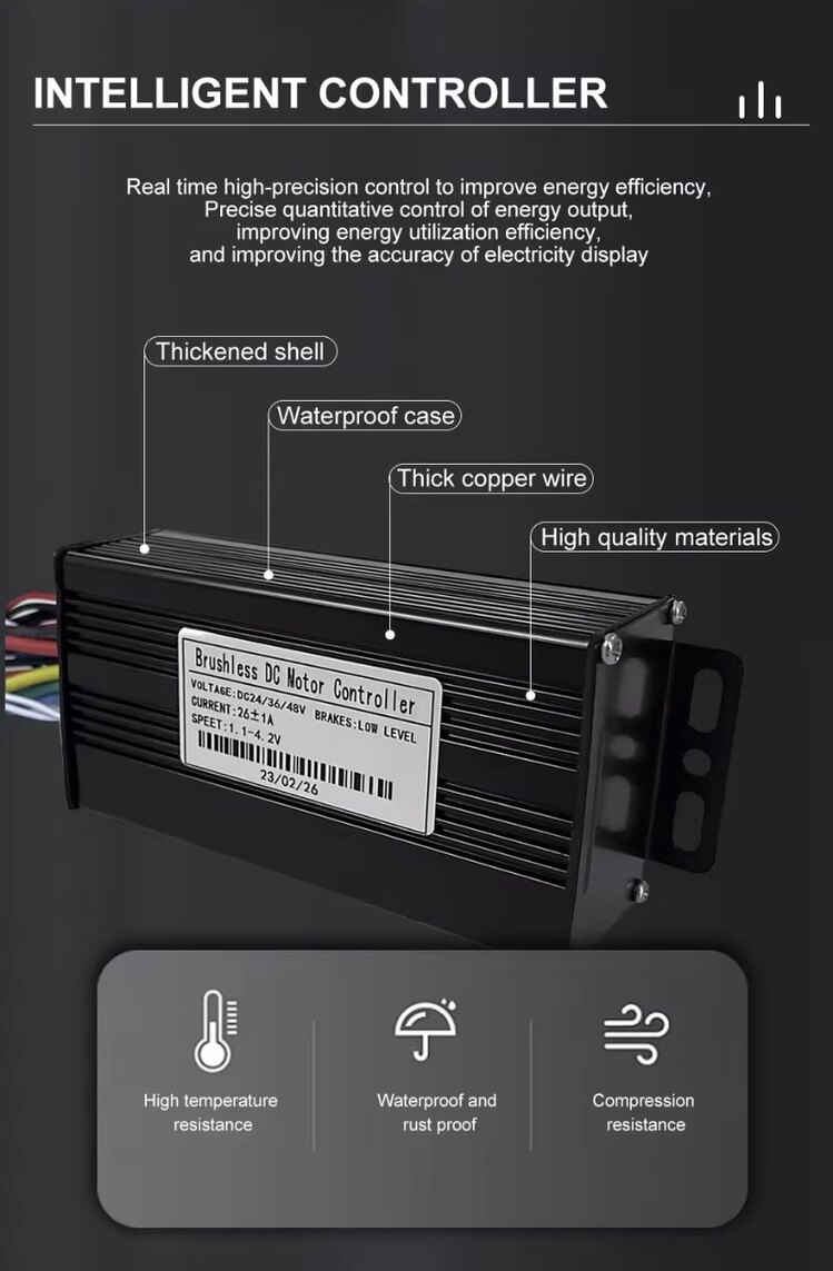 24V 36V 48V 30Amper Beyin KONTROLCÜ 750Watt 1000Watt Elektrikli Bisiklet
