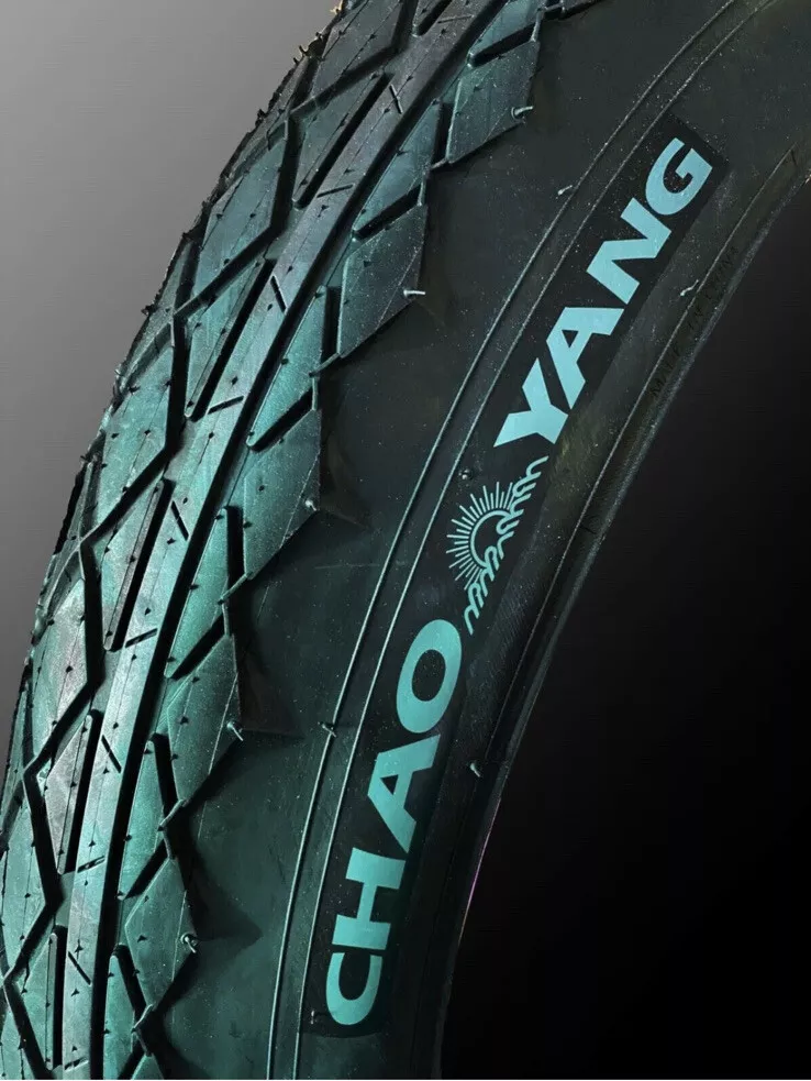 20x4 Zırhlı Kalın Teker FAT Bike Dış Lastik E-Bike Siyah Chao Yang