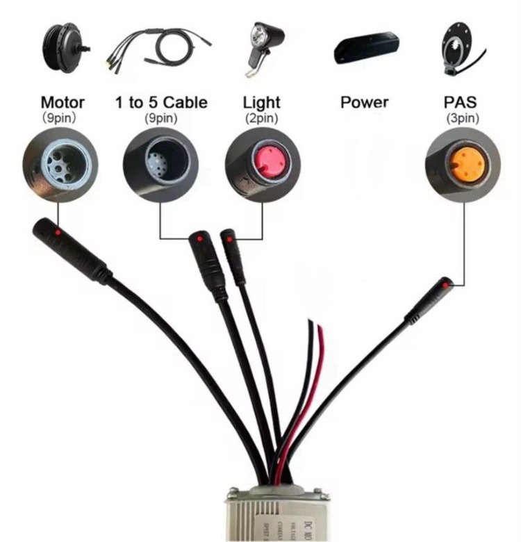 36V 48V 25Amper Beyin KONTROLCÜ 500Watt 750Watt Elektrikli Bisiklet
