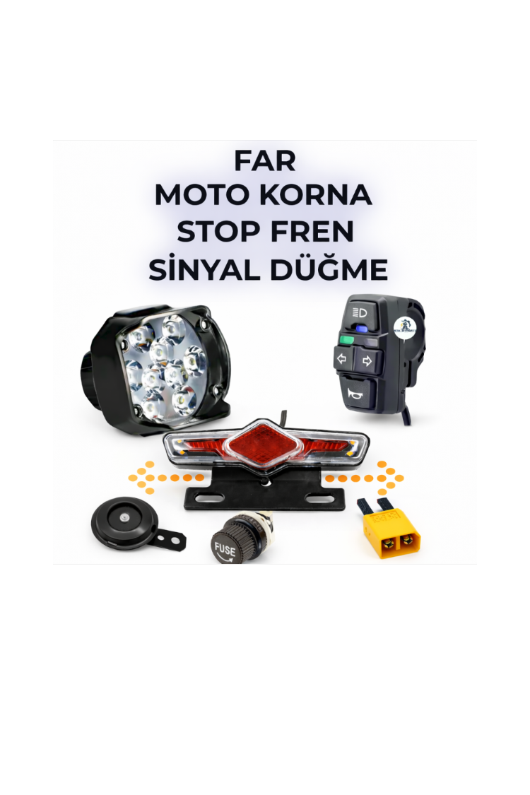 Elektrikli Bisiklet Scooter FAR MOTO KORNA STOP Sinyal Düğme Seti E Bike 24V-60V