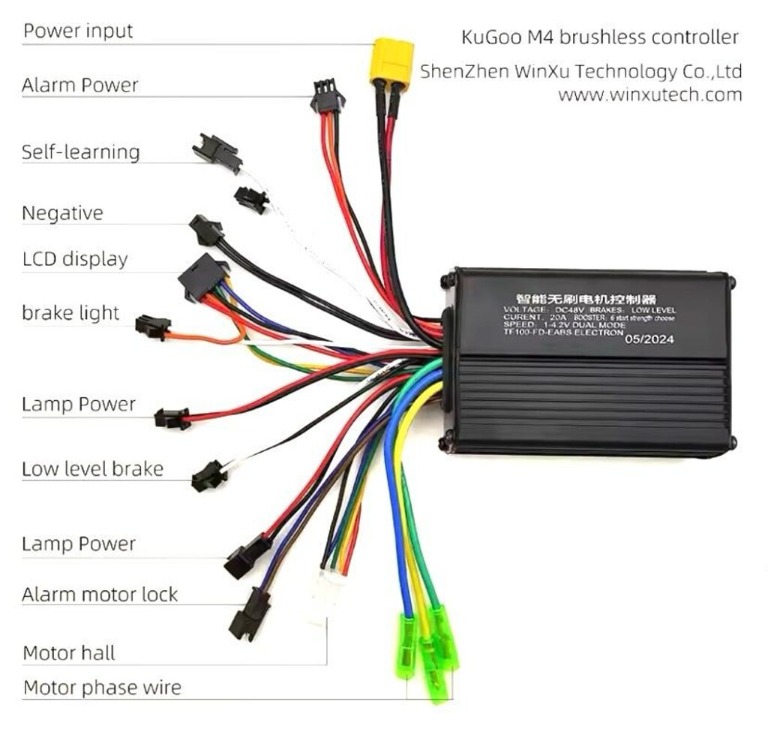 48V 20A 500W 800W Elektrikli SCOOTER Beyin Controller Ekran Seti