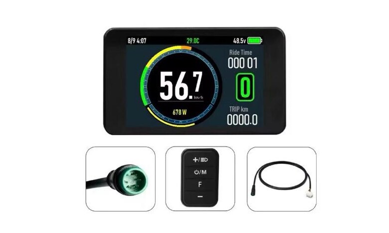 Elektrikli Bisiklet EKRAN Gösterge E-Bike RKS KUBA APE RYDER M8