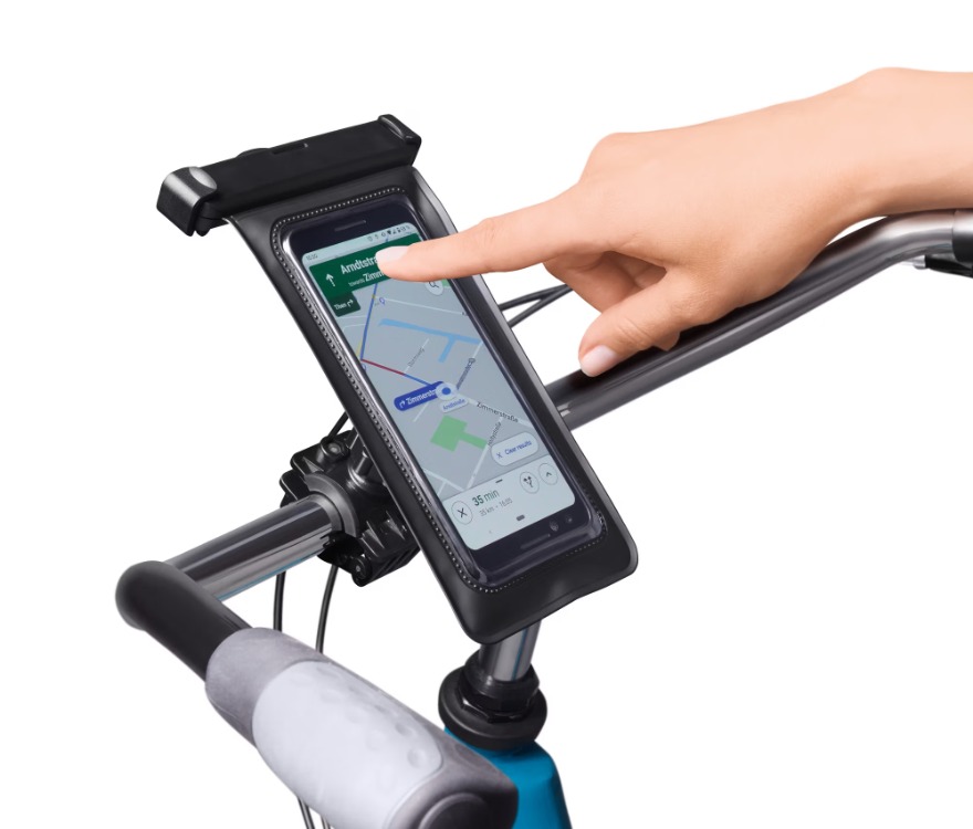 Bisiklet Scooter SU Geçirmez Telefon Tutucu Gidon Bağlantılı