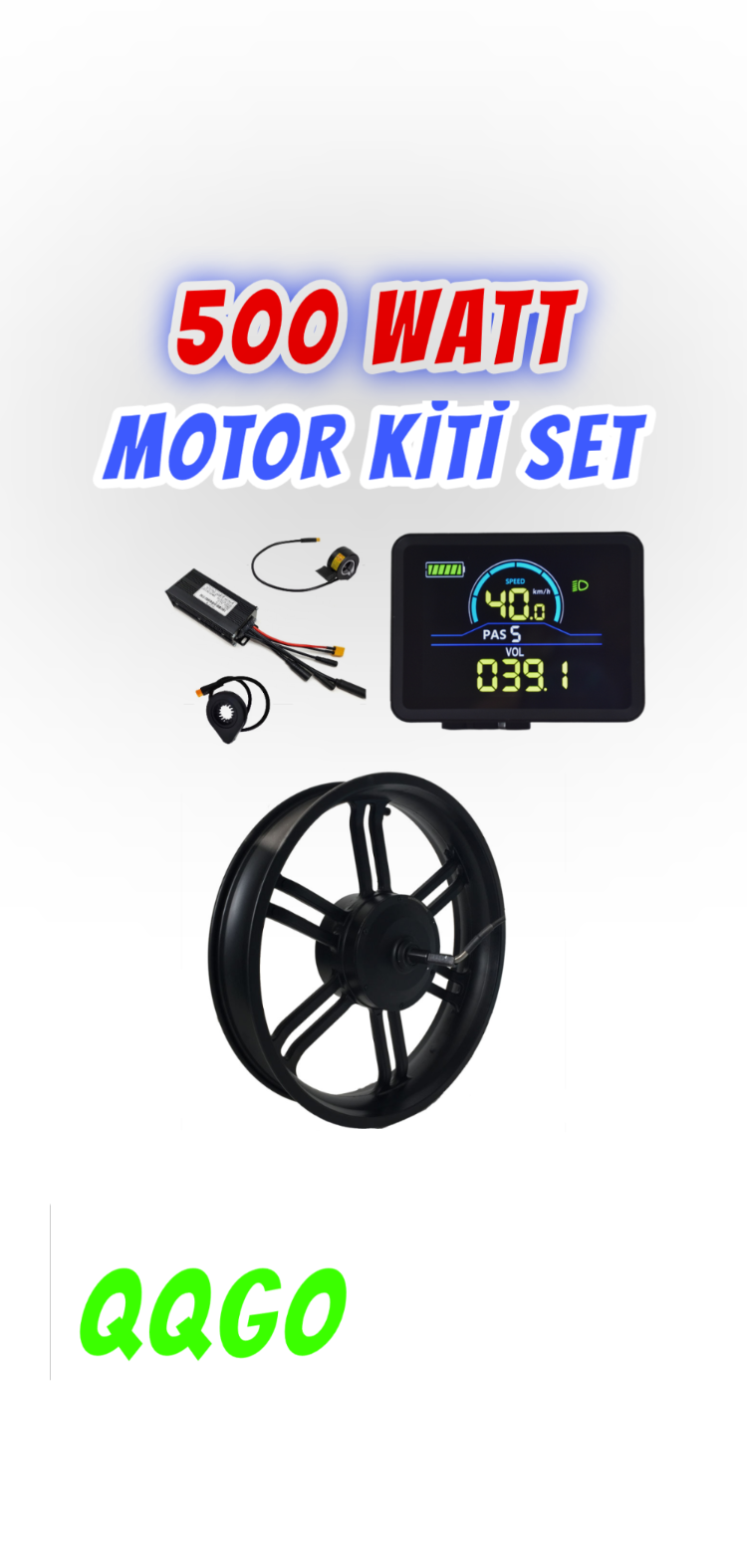 E Bike 500Watt MOTOR Kiti SET E Bike Motor Kiti Beyin Ekran Motor Seti Elektrikli Bisiklet