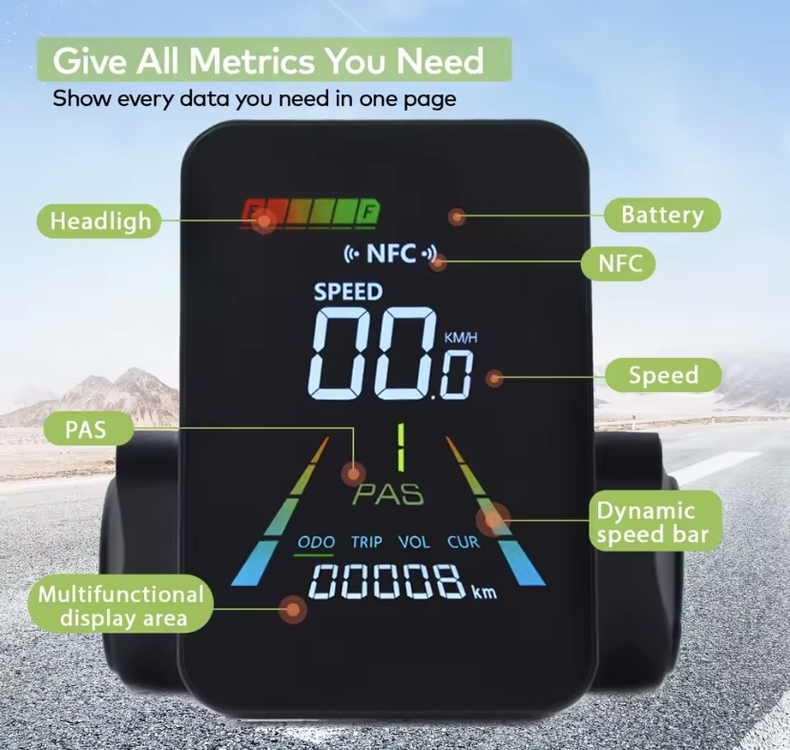 Elektrikli Bisiklet NFC EKRAN E-Bike RKS KUBA APE RYDER F3