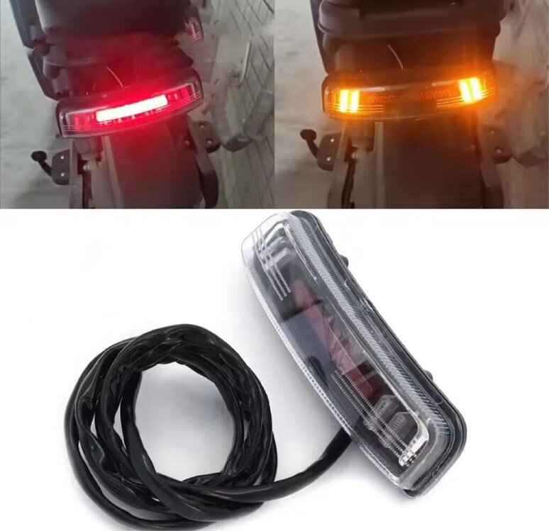 Bisiklet Scooter ARKA Lamba E-Bike Aydınlatma Stop Sinyal Fren