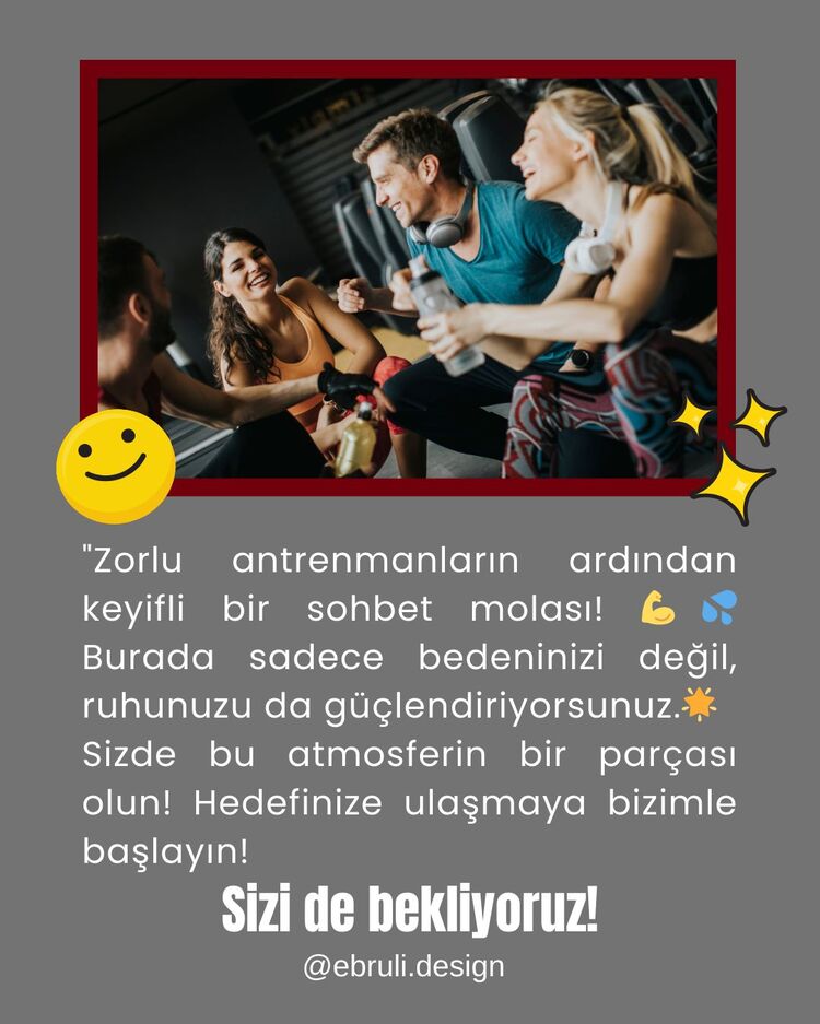 spor salonu memnuniyet şablonları 