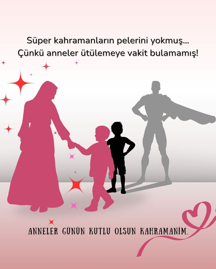 Dijital Anneler Günü Kartı – Mesajlı Tasarım
