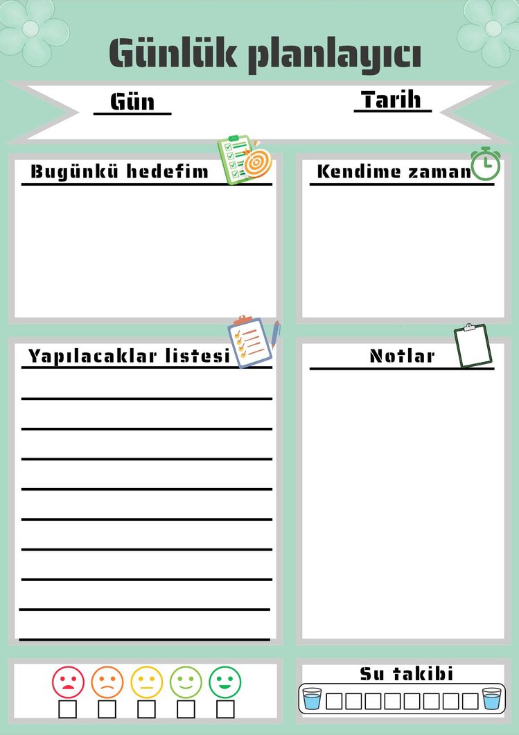 Dijital Günlük Planlayıcı