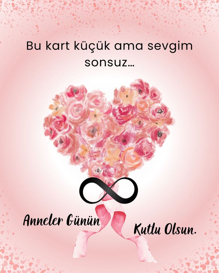 Dijital Anneler Günü Kartı – Mesajlı Tasarım
