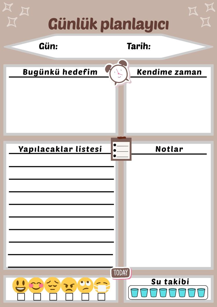 Dijital Günlük Planlayıcı