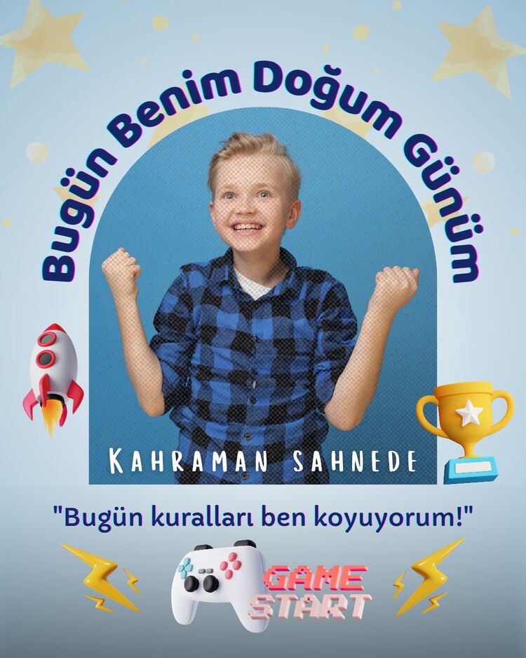 Özelleştirilebilir doğum günü kartları