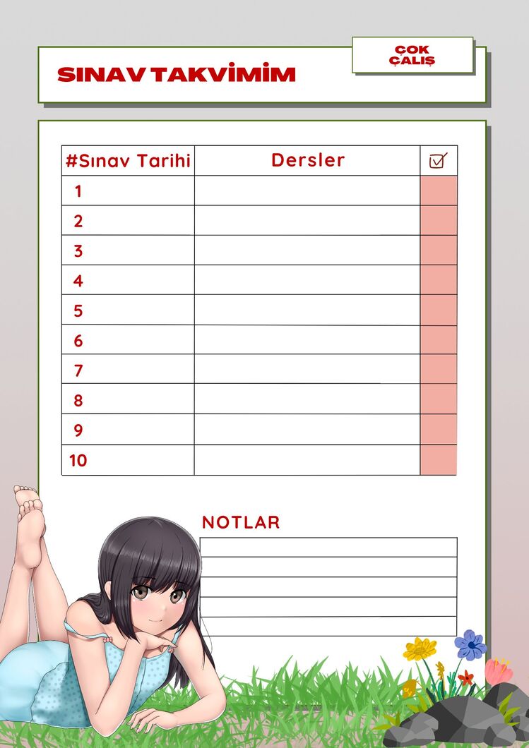 Dijital Sınav Takip Planlayıcısı | Başarıyı Planla, Hedefe Ulaş