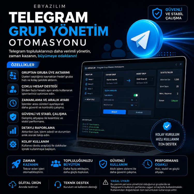 Telegram Grup Yönetim Otomasyonu