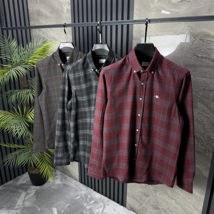 Gant Premium Kaşe Gömlek (bordo)