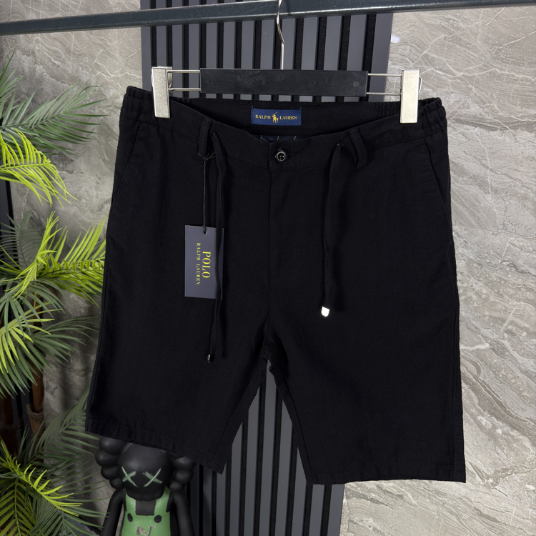 Polo Ralplouren Premium Keten Şort (siyah)