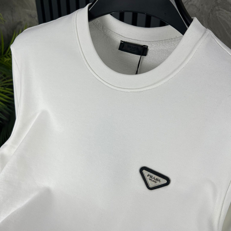 Prada Pamuklu Sweatshirt (Beyaz)