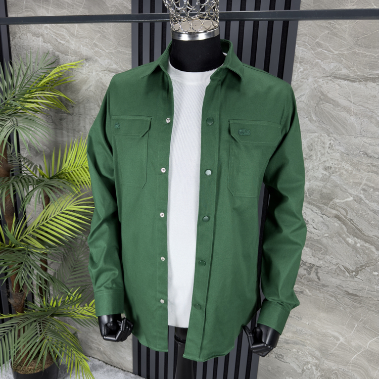 Lacoste Gabbardin Gömlek (yeşil)