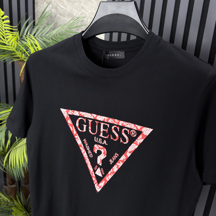 Guess Pamuklu Tshirt (siyah) 