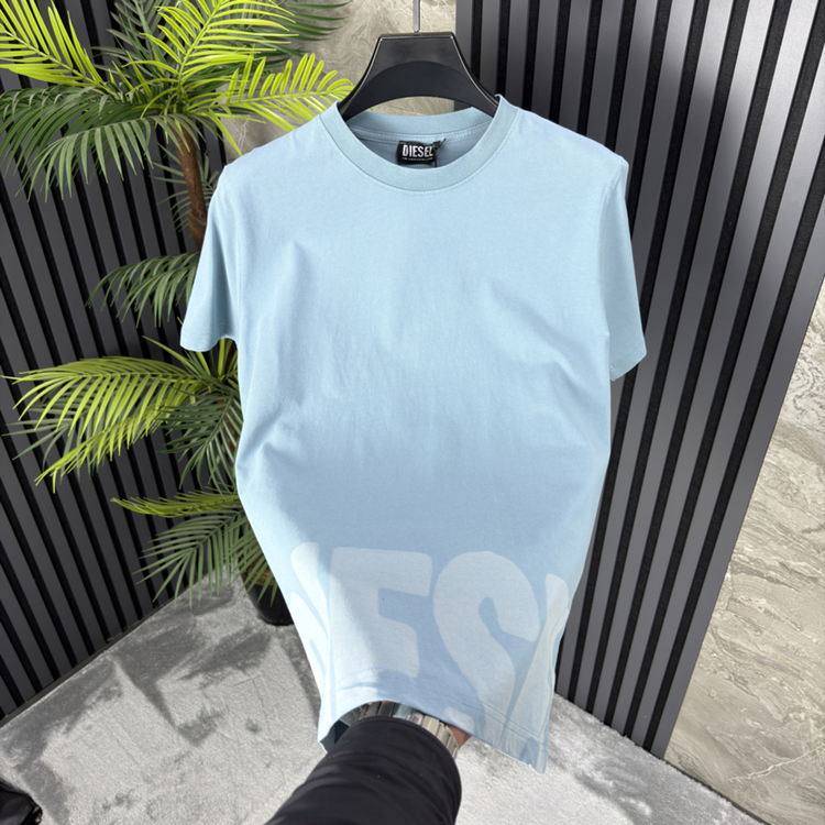 Diesel Yıkamalı Premium Tshirt (mavi)