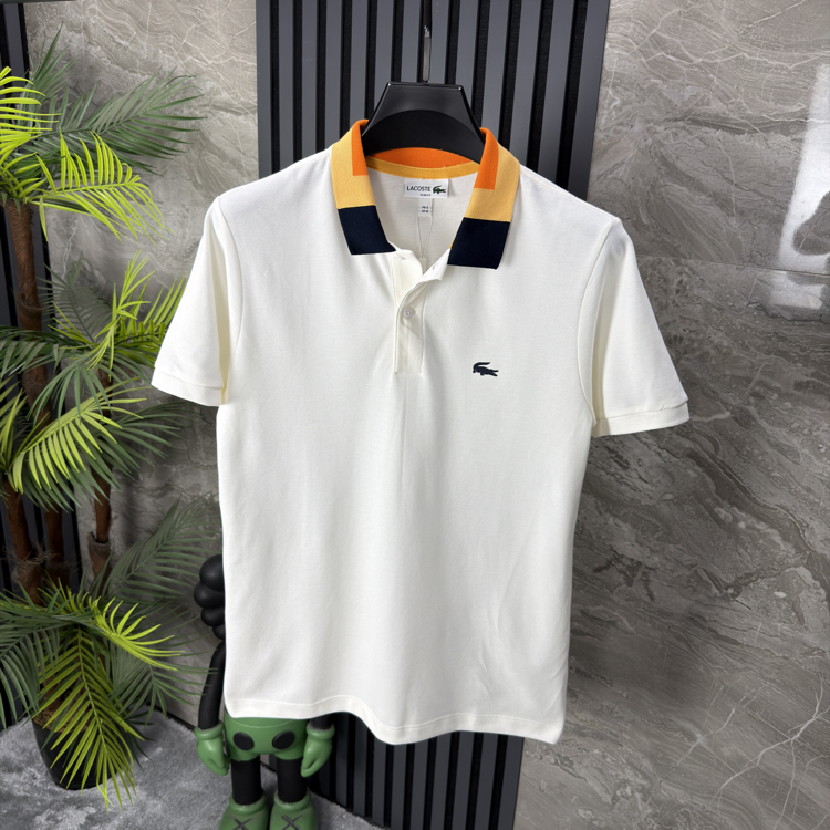 Lacoste Pike Kumaş Pike Polo Yaka (beyaz)