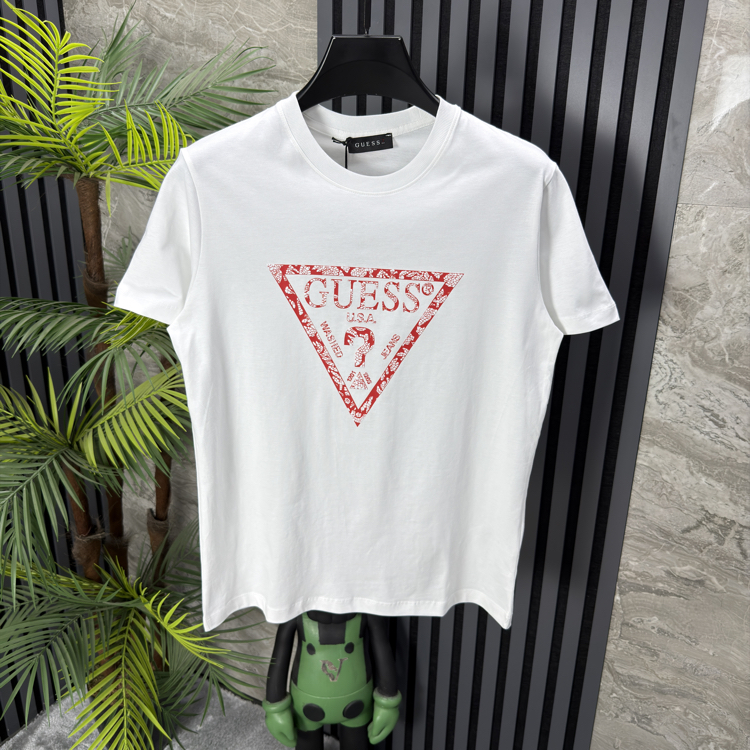 Guess Pamuklu Tshirt (beyaz)