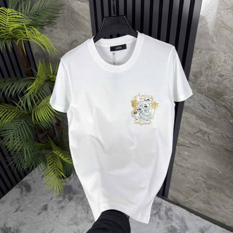 Amiri Pamuklu Tshirt (beyaz) 