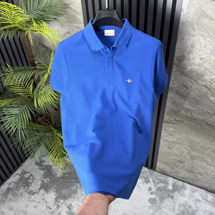 Gant Pike Kumaş Polo Yaka (mavi)