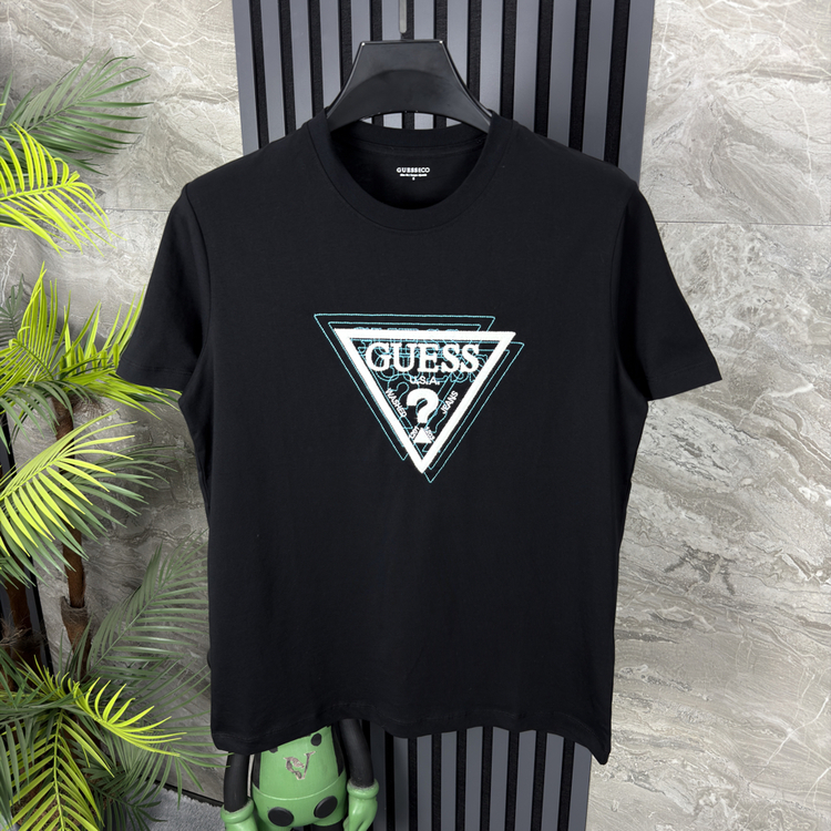 Guees Pamuklu Tshirt (siyah)