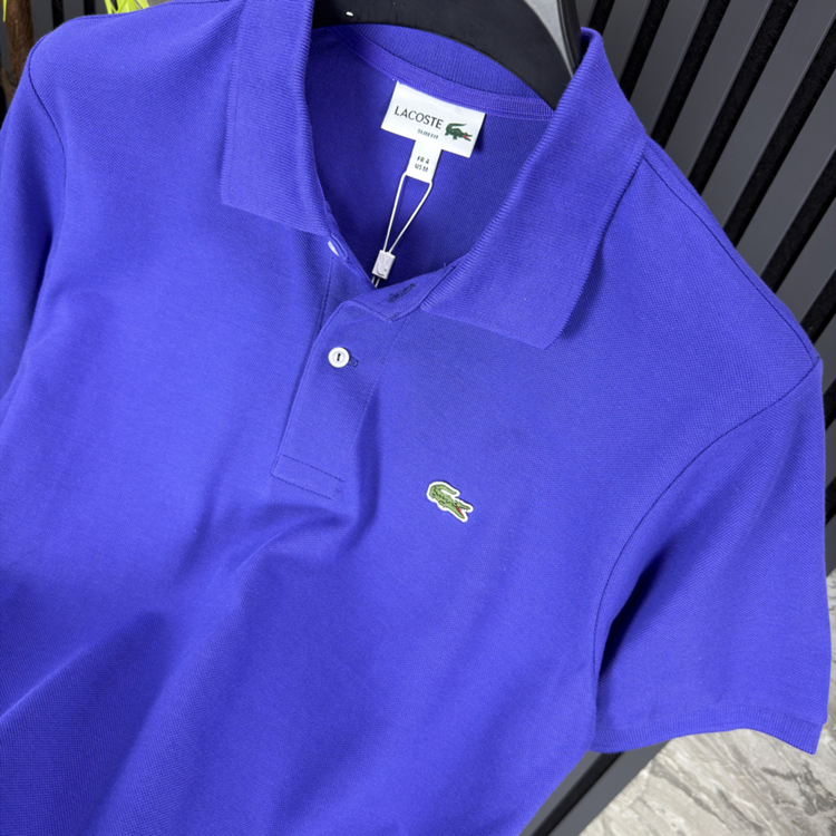 Lacoste Basic Pike Kumaş Polo Yaka (mor)