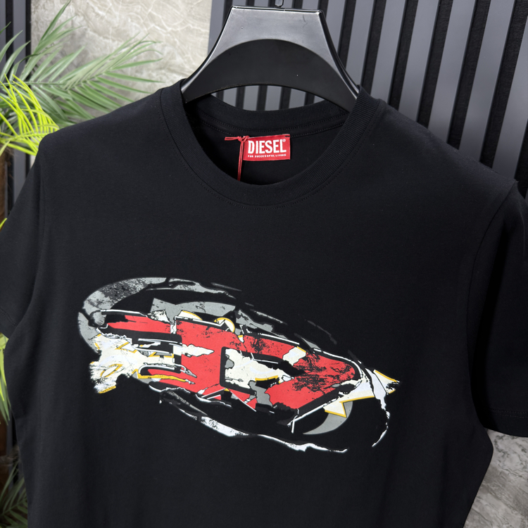 Diesel Pamuklu Tshirt (siyah)