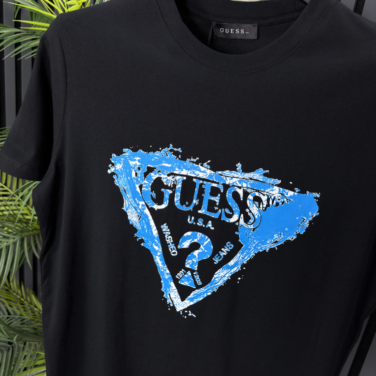 Guess Pamuklu Tshirt (siyah)
