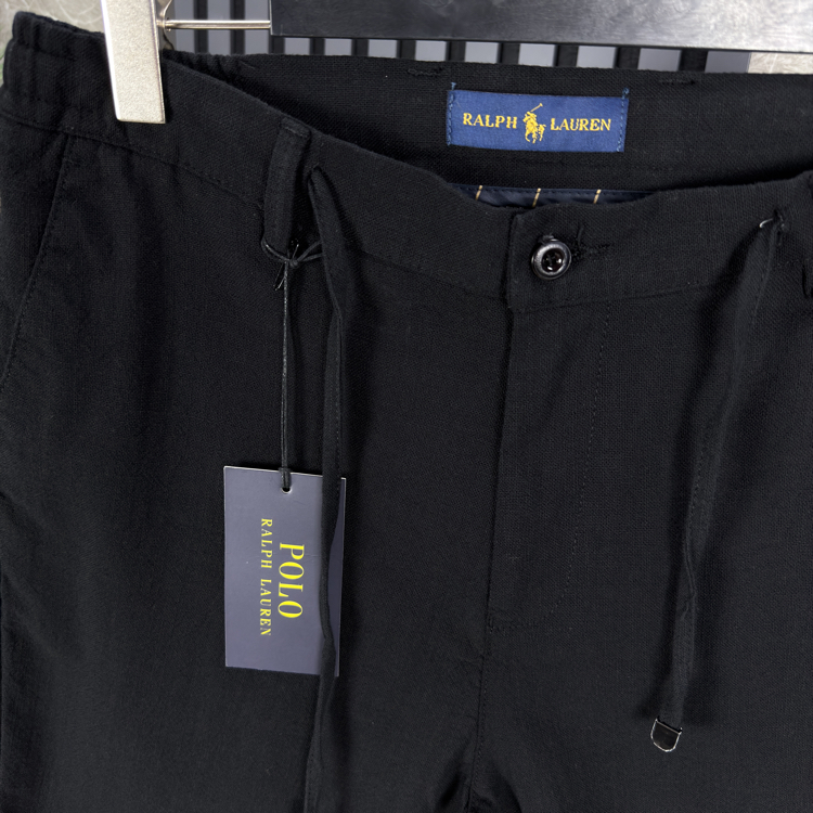 Polo Ralplouren Premium Keten Şort (siyah)