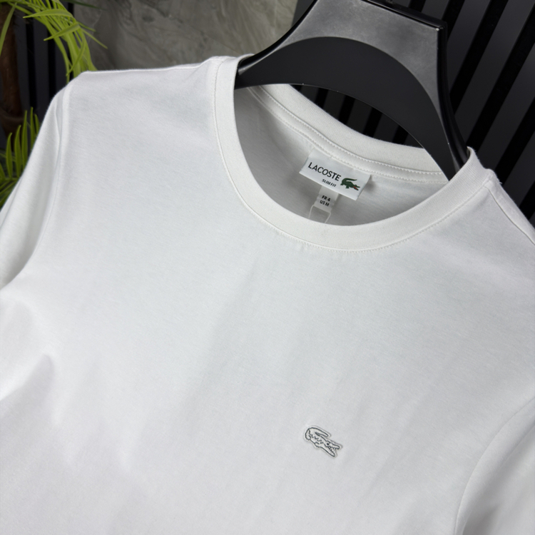 Lacoste Basic Tona Ton Pamuklu Tshirt (beyaz)
