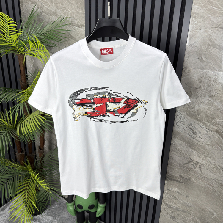 Diesel Pamuklu Tshirt (beyaz)