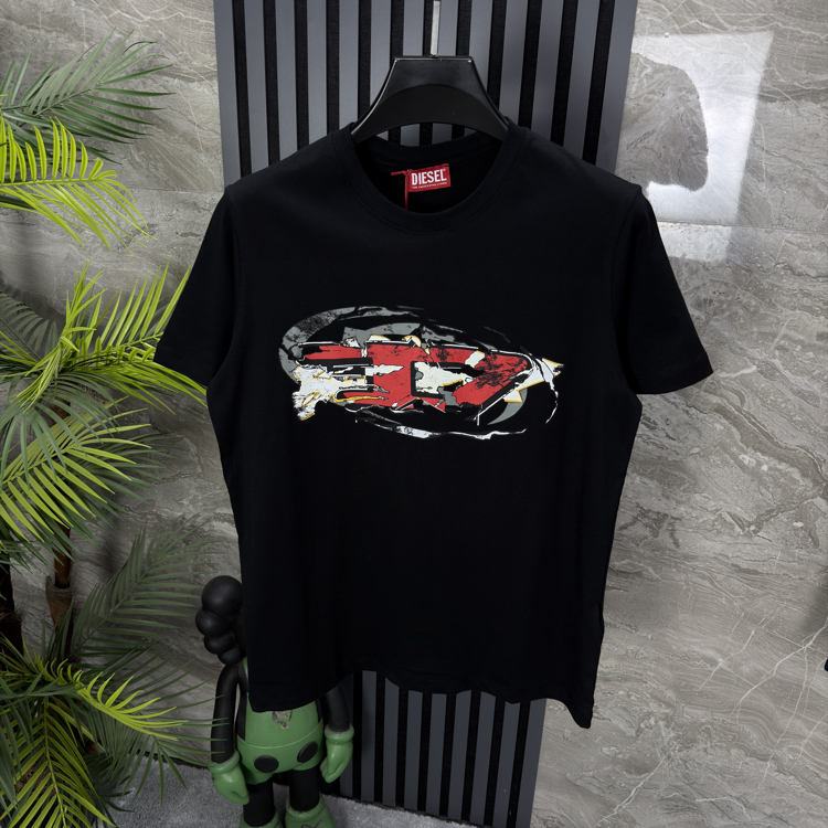 Diesel Pamuklu Tshirt (siyah)