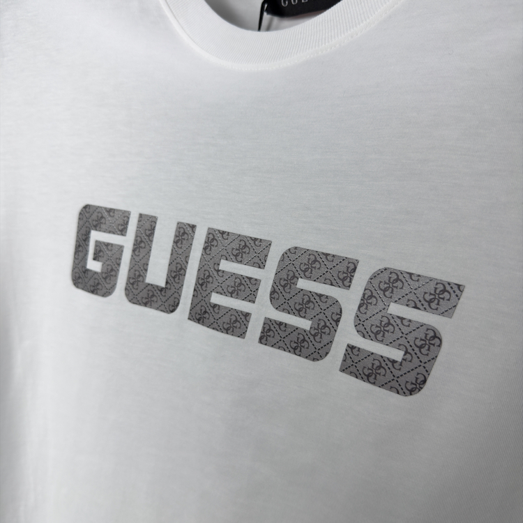 Guess Pamuklu Tshirt (beyaz)