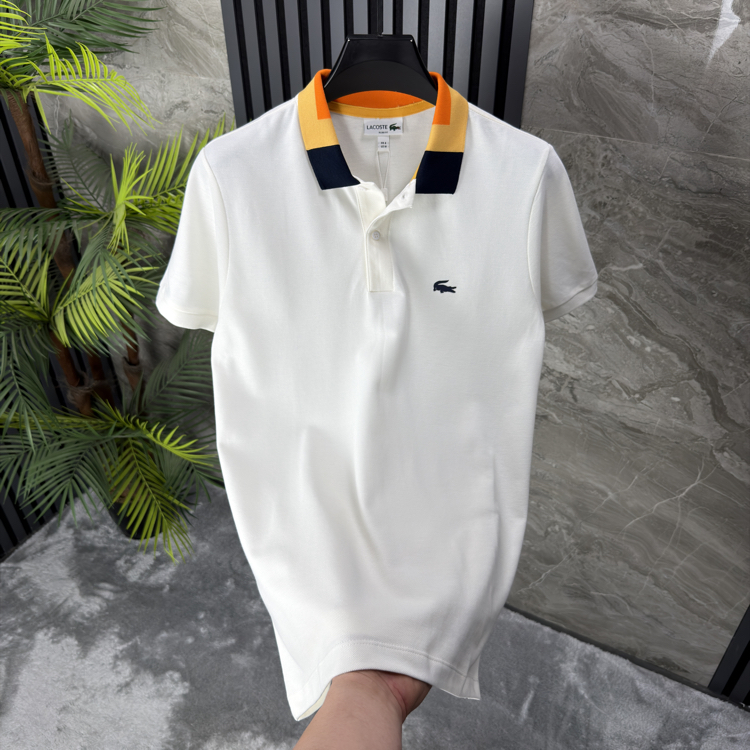 Lacoste Pike Kumaş Pike Polo Yaka (beyaz)