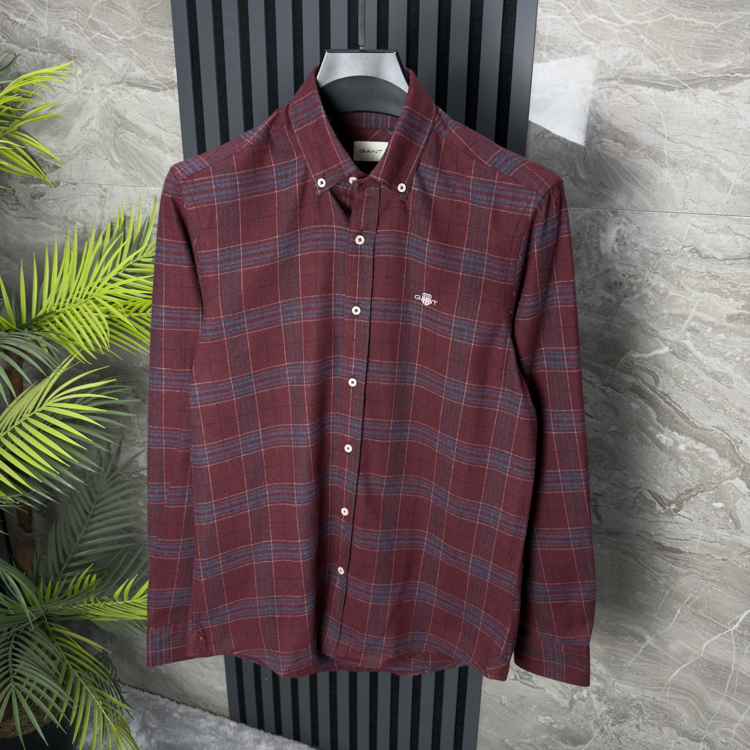 Gant Premium Kaşe Gömlek (bordo)