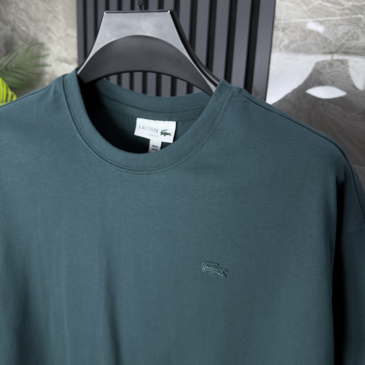 Lacoste Pamuklu Oversize Tshirt (yeşil)