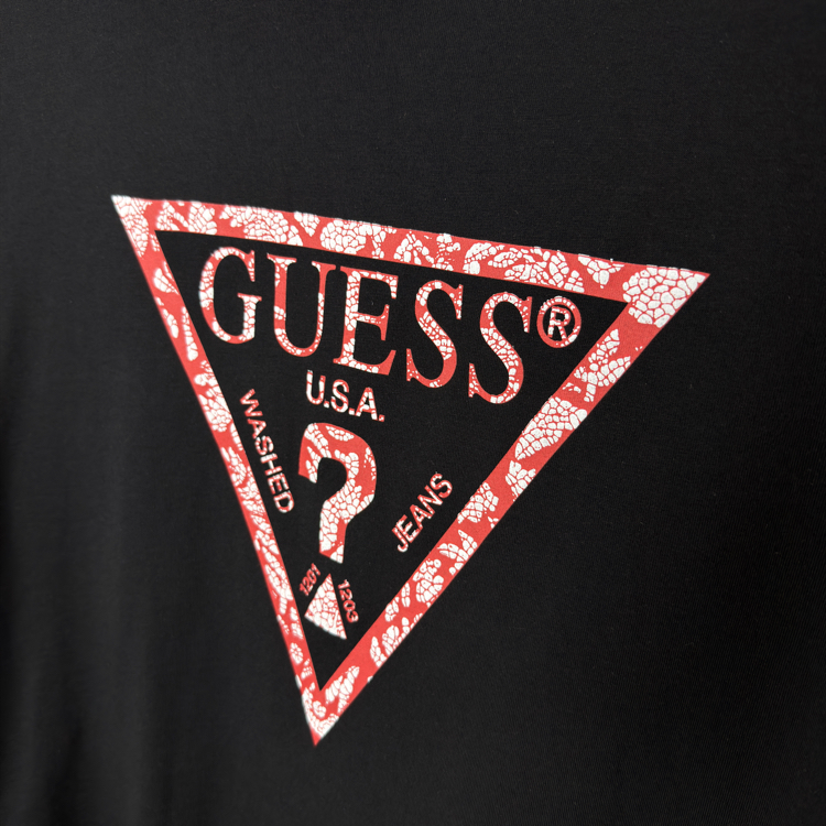 Guess Pamuklu Tshirt (siyah) 