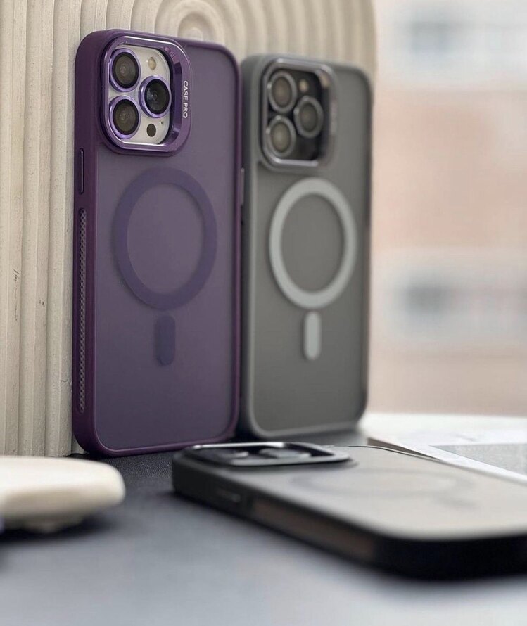 İPhone Case Pro Standlı Kılıf -Naturel Titanyum
