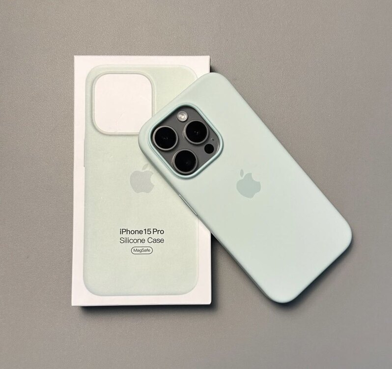 İPhone MagSafe Özellikli Slicon Kılıf-Deniz Yeşili